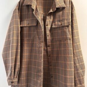 Men's Tan Checkered Jacket